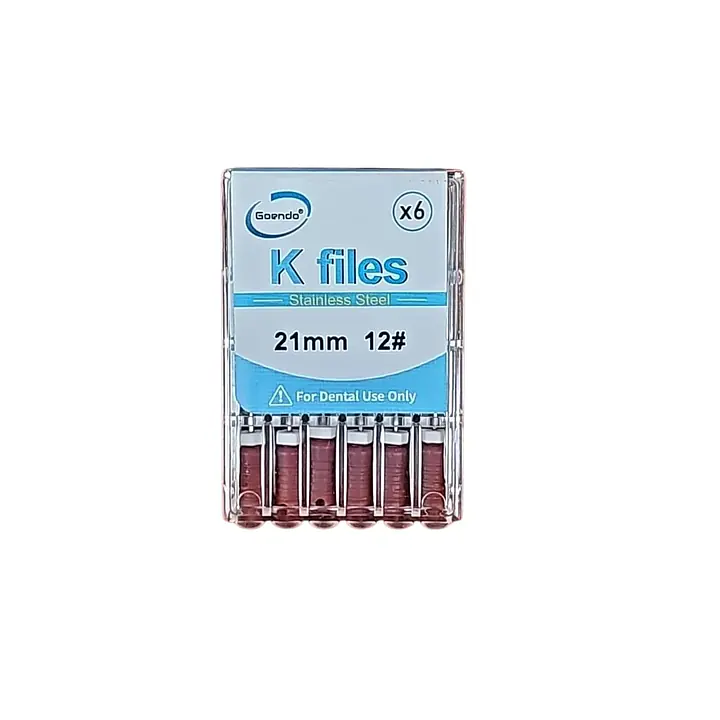 K-File #12  Length 21mm Stainless steel : GoEndo Brand - Master
