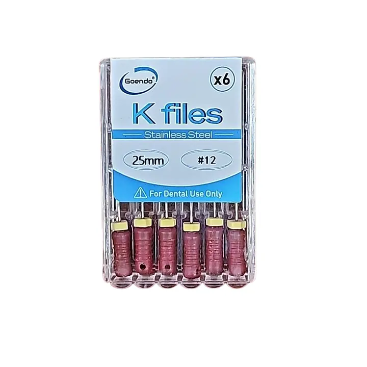 K-File #12  Length 25mm Stainless steel : GoEndo Brand - Master