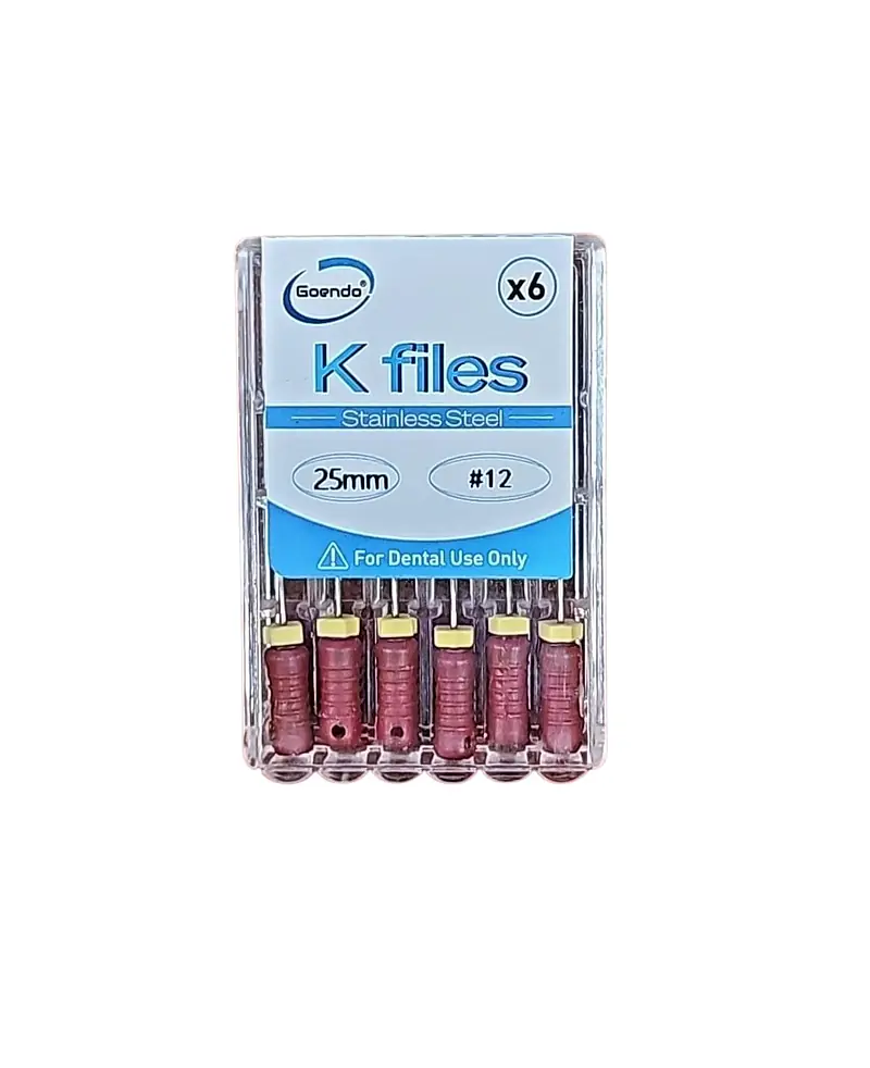 K-File #12  Length 25mm Stainless steel : GoEndo Brand - Master