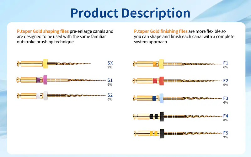 Ecoflex Gold Files | #30 | Blue | 6% | 21mm - Master