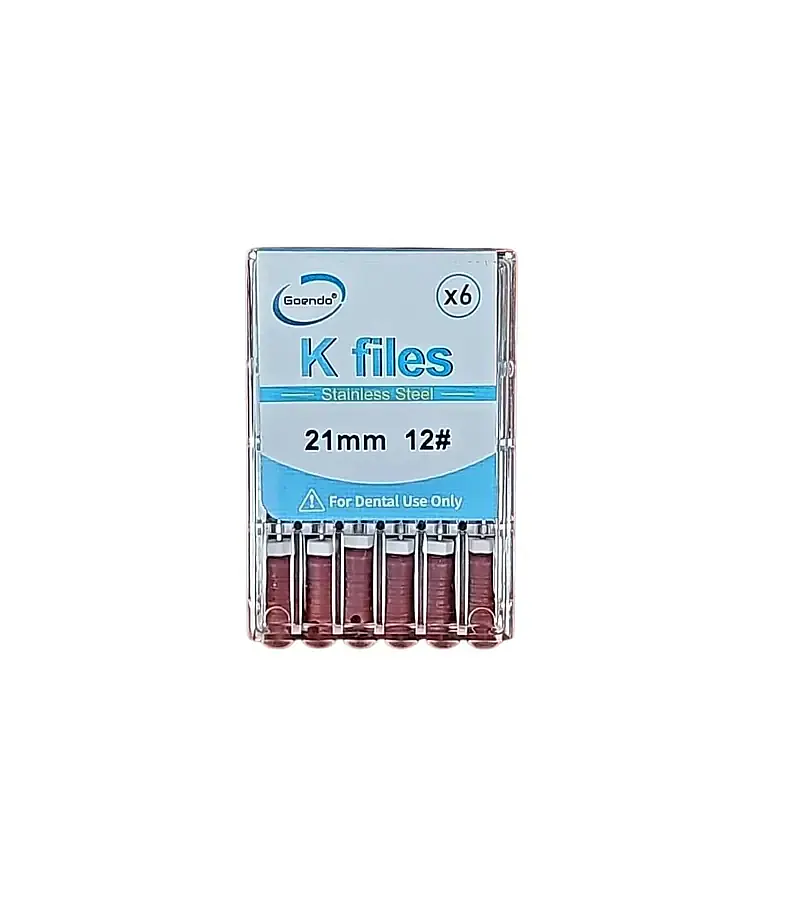 K-File #12  Length 21mm Stainless steel : GoEndo Brand - Master