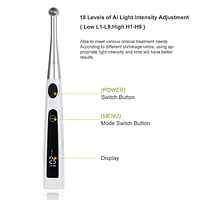 Eko-AI 1 Second LED Dental Curing Light Cordless Rechargeable | 4 Curing Programs, Cordless Design, Rechargeable Battery, LED Technology, 1 Second Cure - Master