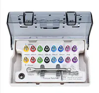 Universal Implant Prosthetic Kit with Torque Wrench, All Implant Systems | Universal Compatibility, Multiple Hex Drivers, Torque Ratchet Included, Colour-Coded Drivers, Organised Storage Case - Master