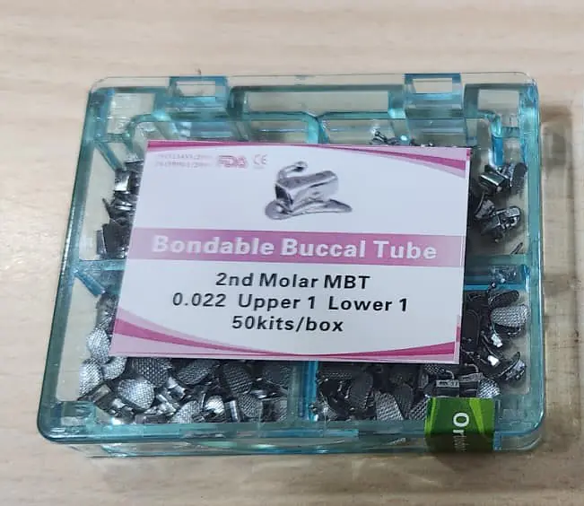 BONDABLE BUCCAL TUBE 2ND MOLAR U1L1, MESH BASE. ( 50 SETS) - Master