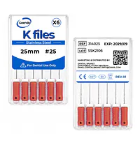 K-File #25 Length 25mm Stainless steel : GoEndo Brand - Master