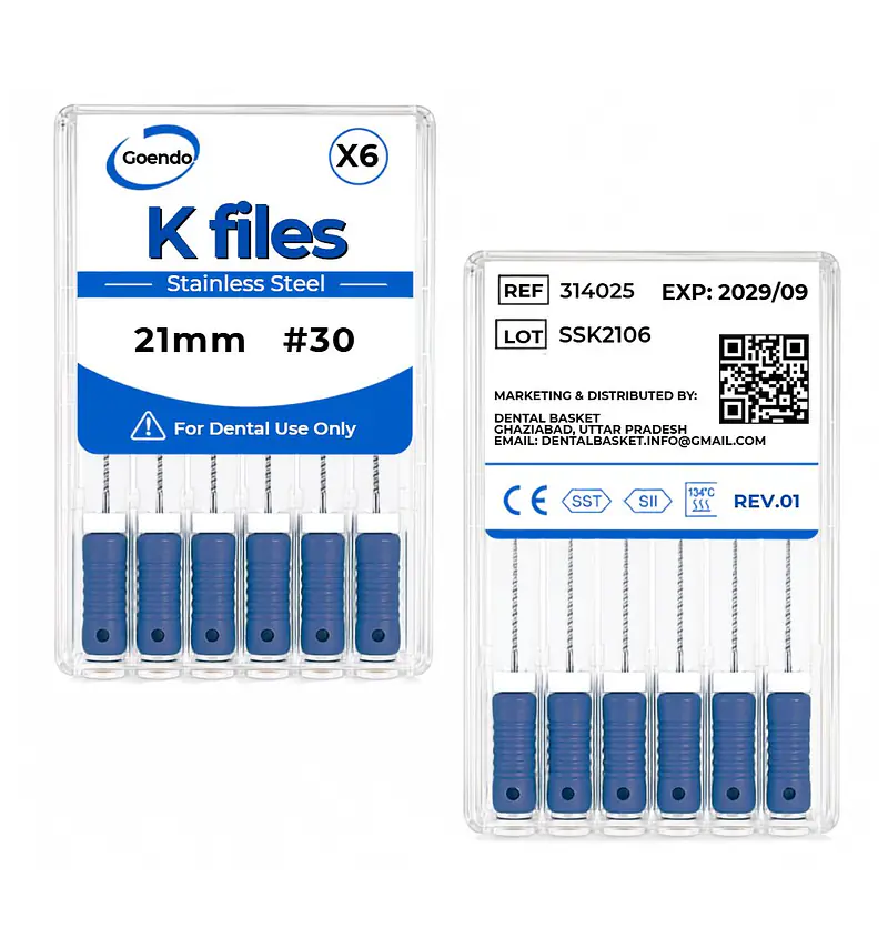 K-File #30 Length 21mm Stainless steel : GoEndo Brand - Master