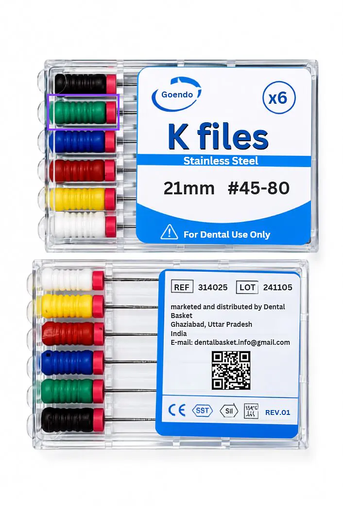 GOENDO SS K-FILES (45-80) 21MM - Master