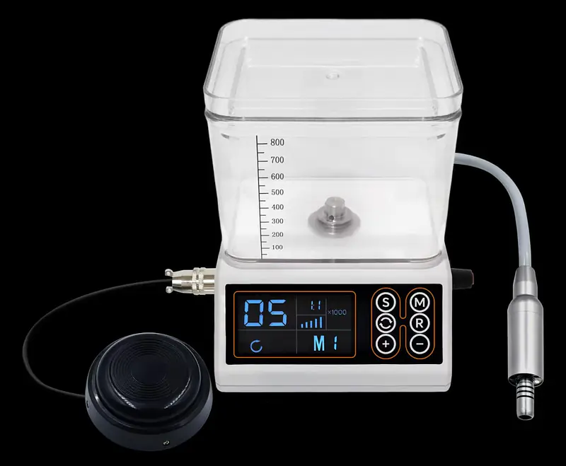 Ekodento Pro Electic Motor with Water Tank & 1:5 Fiber Optic Handpiece. - Master