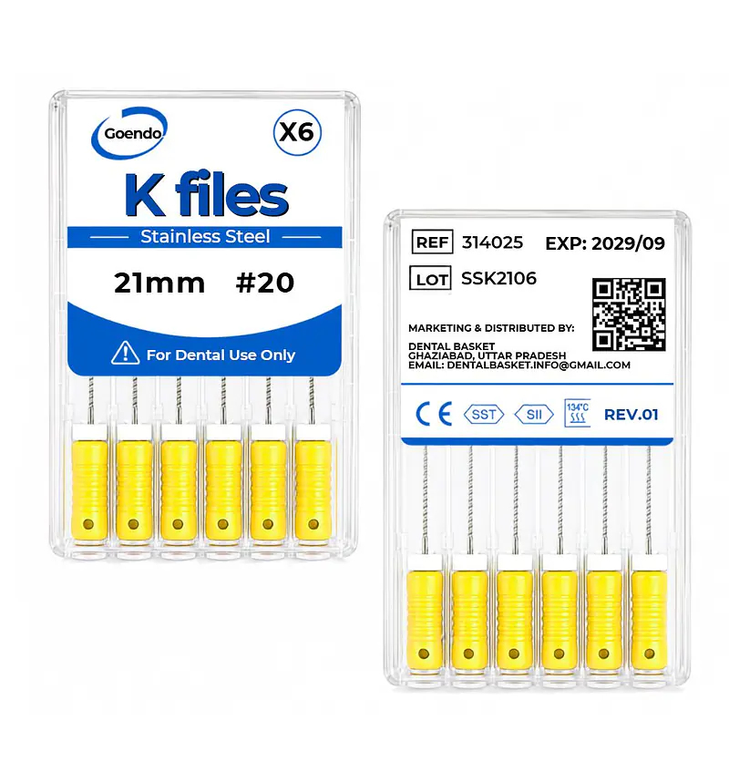 K-File #20 Length 21mm Stainless steel : GoEndo Brand - Master
