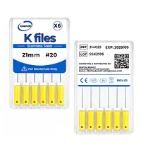 K-File #20 Length 21mm Stainless steel : GoEndo Brand - Master