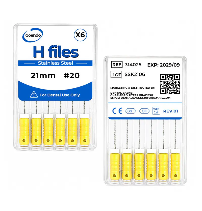 GOENDO SS H-FILE- #20  21mm - Master