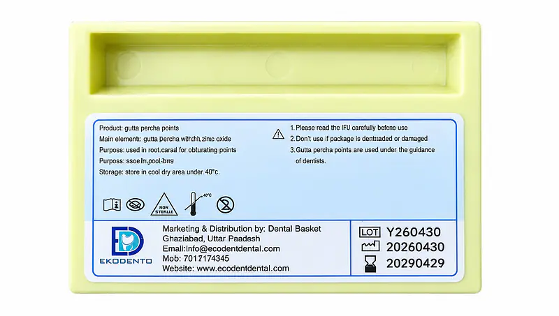 EKODENTO GUTTA PERCHA POINT- (ASSORTED PACK) #F1-F3 - Master