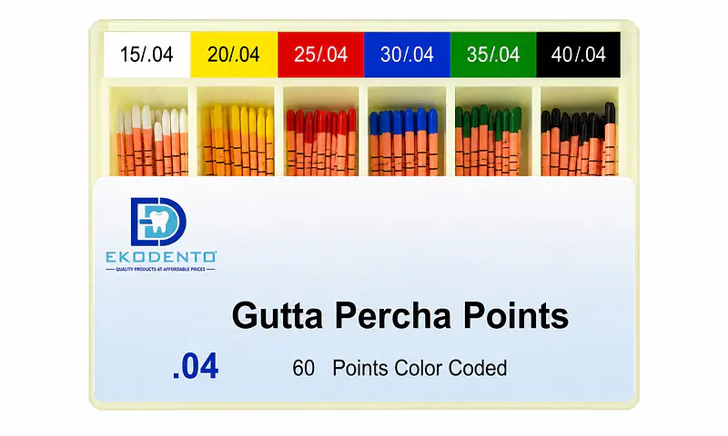 EKODENTO GUTTA PERCHA POINT 4% -#(15-40) - Master