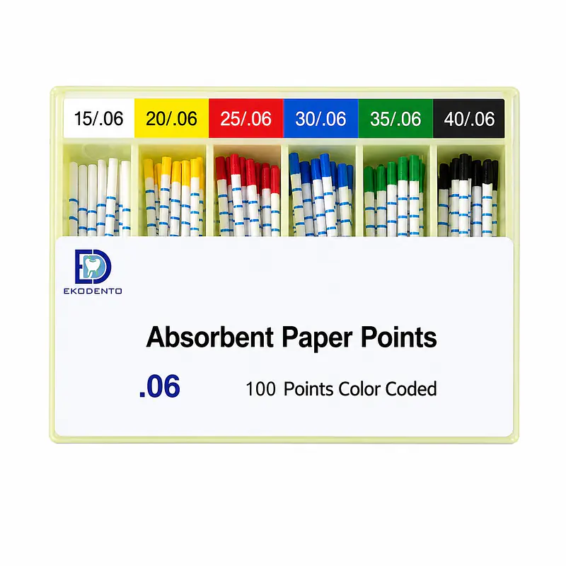 EKODENTO ABSORBENT PAPER POINT 6%-ASSORTED #(15-40) - Master