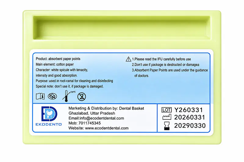 EKODENTO ABSORBENT PAPER POINT- F1 - Master