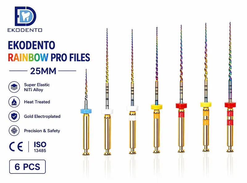 EKODENTO RAINBOW PRO FILE 4% -ASSORTED PACK (25MM) - Master