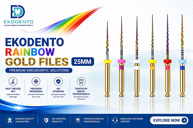 EKODENTO RAINBOW GOLD FILE 6%-ASSORTED (25MM) - Master