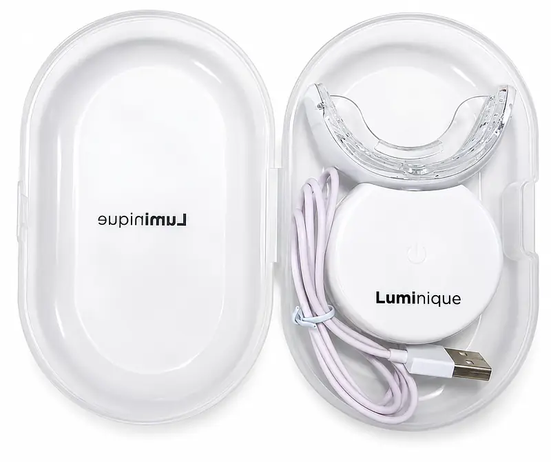 Luminique Teeth Whitening Kit | LED Mouthpiece, USB Rechargeable - Master