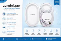 Luminique Teeth Whitening Kit | LED Mouthpiece, USB Rechargeable - Master
